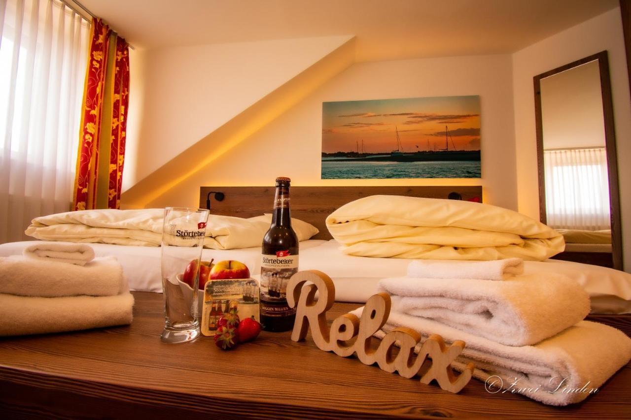Hotel Zwei Linden - Links Der Elbe - Niedersachsen Balje Exteriör bild